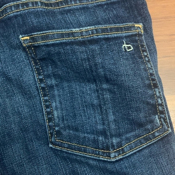 Rag & Bone Elton Fit High Rise Skinny Ankle Jeans Classic Dark Preppy Size 25 - Picture 13 of 16